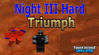 TDS How To Triumph Night III Halloween Hard Mode Using Golden Crook Boss [upl. by Yoj]