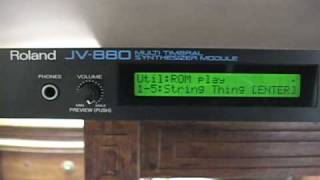 Roland JV880 Multi Timbral Synthesizer Module Demo Songs [upl. by Etnoid571]