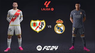 Rayo Vallecano  Real Madrid Real Arena Laliga ea sports FC24 [upl. by Newcomer557]