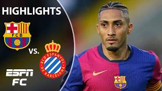 🚨 BARCA ATTACKS 🚨 Barcelona vs Espanyol  LALIGA Highlights  ESPN FC [upl. by Bren]