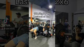 270 lbs bench working sets powerlift powerlifting powerlifter gymmotivation bench strong [upl. by Toor]