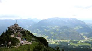 Eagles Nest Hitlers tea house  view from the top [upl. by Yllatan805]