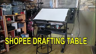 DRAFTING TABLE SA SHOPEE SULIT NGA BA [upl. by Ahsetel]