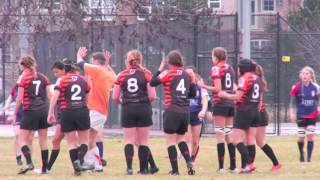 Meraloma 1st Division Women vs Kelowna RFC February 27 2016 [upl. by Ttemme]