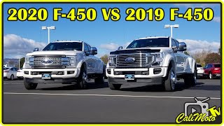 2020 Ford Super Duty F450 Platinum VS 2019 Ford Super Duty F450 Platinum Review [upl. by Tiff]