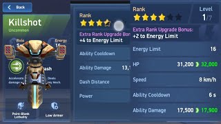 Mech arena  Killshot rank Upgraded 12 to 16 Energy limt [upl. by Phyl451]