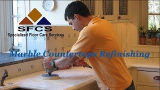 Marble Countertop Refinishing Polishing Massachusetts Rhode Island [upl. by Scherman]