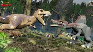 LEGO Jurassic World Walkthrough Part 4 Restoring Power Jurassic Park [upl. by Mallorie735]