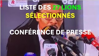 🔥Liste Definitive des 27 LIONS Indomptables SÉLECTIONNÉS pour la CAN 2023 CÔTE divoire ⚽ [upl. by Caine]