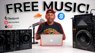 Where Do DJs Get Their Music In 2024   FREE MUSIC PACK [upl. by Hillhouse]