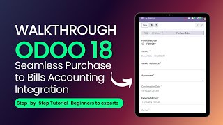 You Wont Believe How Easy Odoo 18 Makes PURCHASE to BILL Automation [upl. by Atiekal]