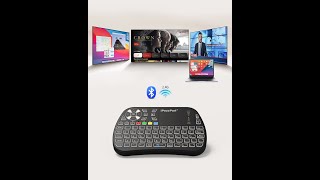 iPazzPort Bluetooth Mini Keyboard with Touchpad 24G Wireless Keyboard and Mouse with IR Learning [upl. by Noteek3]