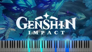 Caelestinum Finale Termini Genshin Impact  Synthesia  Piano Tutorial [upl. by Ettenahc]