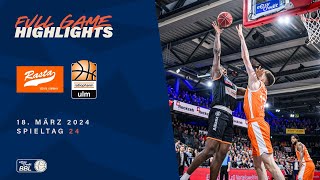 RASTA Vechta vs ratiopharm ulm  Full Game Highlights  Spieltag 24 Saison 2324 [upl. by Fishman]