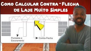 Como calcular ContraFlecha em Laje Treliçada  Construção Civil [upl. by Annhej]