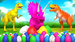 Pentaceratops Egg Hatching Comedy  Epic Jurassic Zoo Adventures 2024 Dinosaur Cartoons [upl. by Dania]