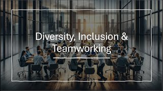 RICS APC  Mandatory Competencies  Diversity Teamworking amp Inclusion [upl. by Milburt]