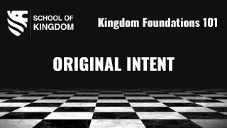 ORIGINAL INTENT Kingdom Foundations with Dubb Alexander [upl. by Natan390]