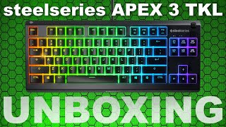 Steelseries APEX 3 TKL UNBOXING [upl. by Eeimaj]