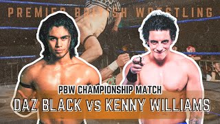 Daz Black vs Kenny Williams  PBW Championship Match PBW LIVE IN AIRDRIE 280924 [upl. by Bonaparte61]