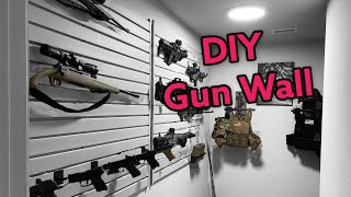 Building a Gun Wall  Easy and Cheap [upl. by Sosanna]