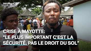 Crise à Mayotte “le plus important c’est la sécurité pas le droit du sol” [upl. by Steinway902]