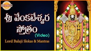 Lord Balaji Slokas and Mantras  Sri Venkateswara Stotram Telugu Slokas  DevotionalTV [upl. by Annahsohs]