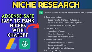 AdSenseFriendly SEO Niche Research Tutorial [upl. by Ermeena]