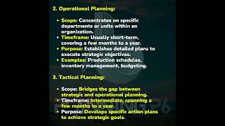 TYPES OF PLANNING IN MANAGEMENT  MASTERING MANAGEMENT PLANNING  KEY STRATEGIES AND TECHNIQUES [upl. by Ynaffat165]