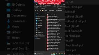 List PDF Files in CMD Fast  Quick Command Prompt Hack  shorts [upl. by Roselani]