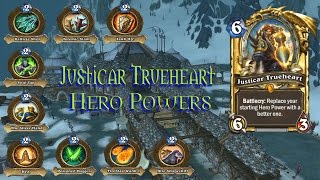 Hearthstone all Justicar Trueheart Hero Powers [upl. by Miltie]