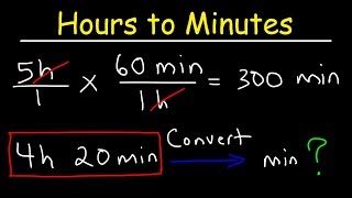 Converting Hours to Minutes and Minutes to Hours [upl. by Anirad56]