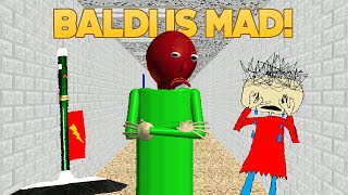 Baldi Is Mad Baldis Basics Mod [upl. by Nysila461]