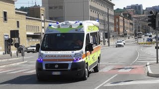 Ambulanza Croce Gialla Camerano in Emergenza  Italian Ambulance in Emergency [upl. by Neerol]