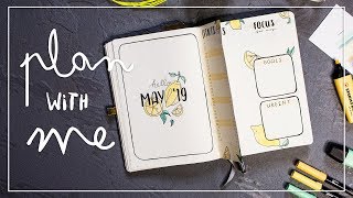 PLAN WITH ME  Bullet Journal Setup Mai 2019  Tutorial [upl. by Modestine376]