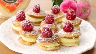 Poffertjes mit Eierlikörcreme und Himbeeren [upl. by Noitsuj]