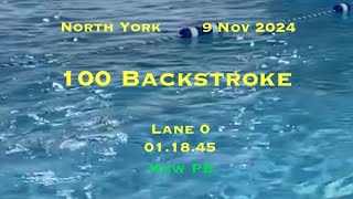 100 Backstroke  Nov 2024 [upl. by Deeyn]