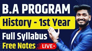 BA Program 1st Year History Full Syllabus Important Questions with answer  Free Notes [upl. by Donald]