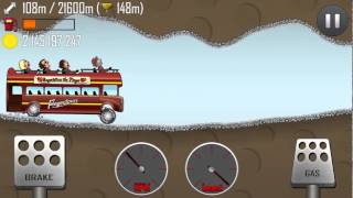 Hill Climb Racing  Cave 149m on Tourist Bus [upl. by Suckram832]