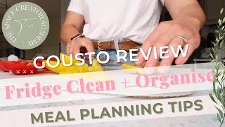 GOUSTO REVIEW  IS IT BETTER THAN HELLO FRESH  Fridge Clean amp Organise  Meal Planning Tips [upl. by Oby]