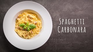 Spaghetti Carbonara Rezept [upl. by Llessur957]