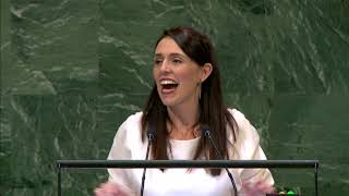 Jacinda Ardern at the UN General Assembly September 27 2018  The Spinoff [upl. by Pearl749]