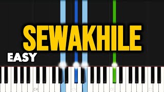 Hlengiwe Mhlaba  Sewakhile  EASY PIANO TUTORIAL by SAPiano [upl. by Hnilym]