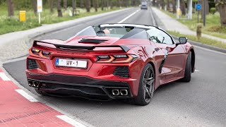 Chevrolet Corvette C8 Stingray  Acceleration Sounds amp Drag Races [upl. by Nihsfa]