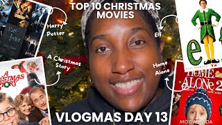 Vlogmas 2024  Day 13  Top 10 Christmas Movies  Mo’s Agenda [upl. by Danzig]