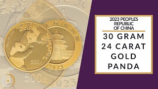 2023 30g Gold Panda Bullion Coin [upl. by Pettit256]