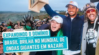 LUCAS CHUMBO PEDRO SCOOBY E MAYA GABEIRA TERMINAM NO TOPO EM NAZARÉ NO 1º DESAFIO DA WSL EM 2024 [upl. by Ttik]