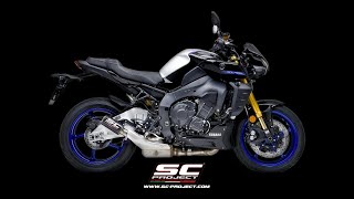 SCProject CRT Muffler for Yamaha MT10  Street legal [upl. by Bolan]