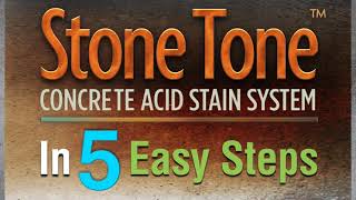 Kemiko® Stone Tone™ Concrete Acid Stain Overview [upl. by Aihsenad]