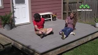 NewTechWood  Using Quick Deck Deck Tiles to Cover an Old Deck [upl. by Janela696]